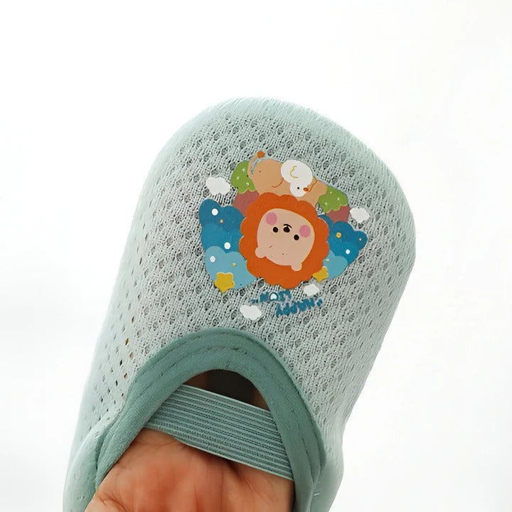 Non-Slip Baby Shoes with Cartoon Designs