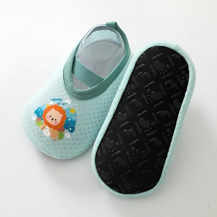 Non-Slip Baby Shoes with Cartoon Designs