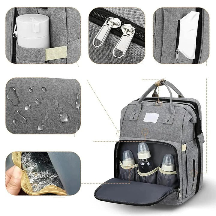 Multi-Functional Parent Backpack and Baby Essentials Bag