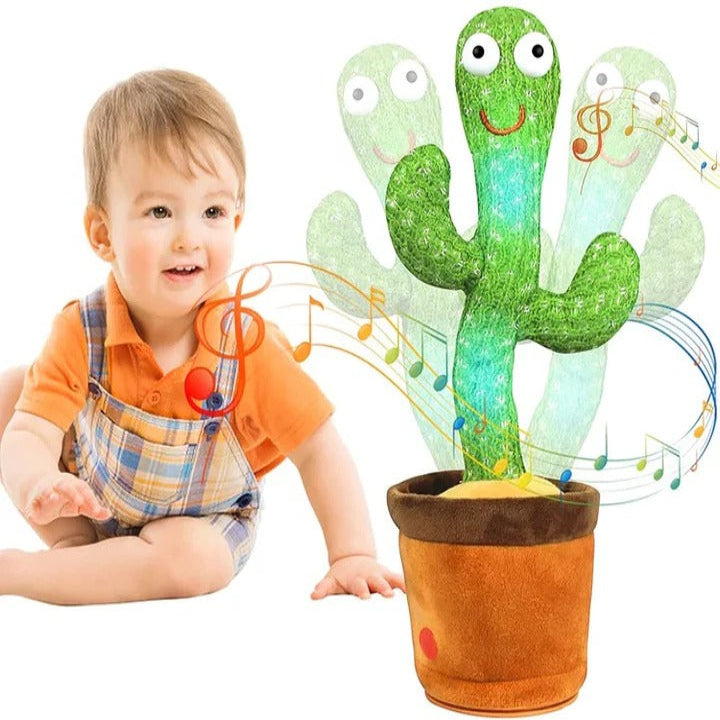 Rechargeable Dancing Cactus Toy and Voice Activated Mimicry