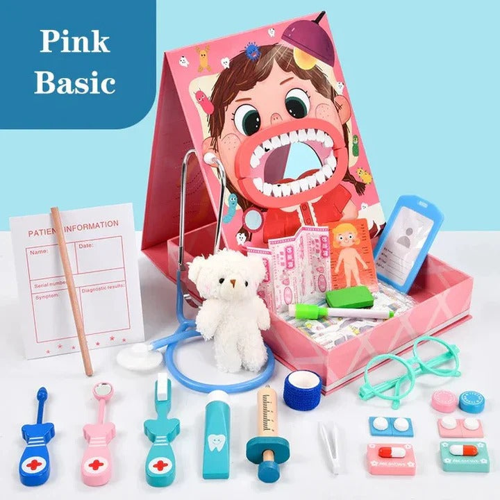 Professional Children’s Dentist Kit and Durable Plastic Medical Tools