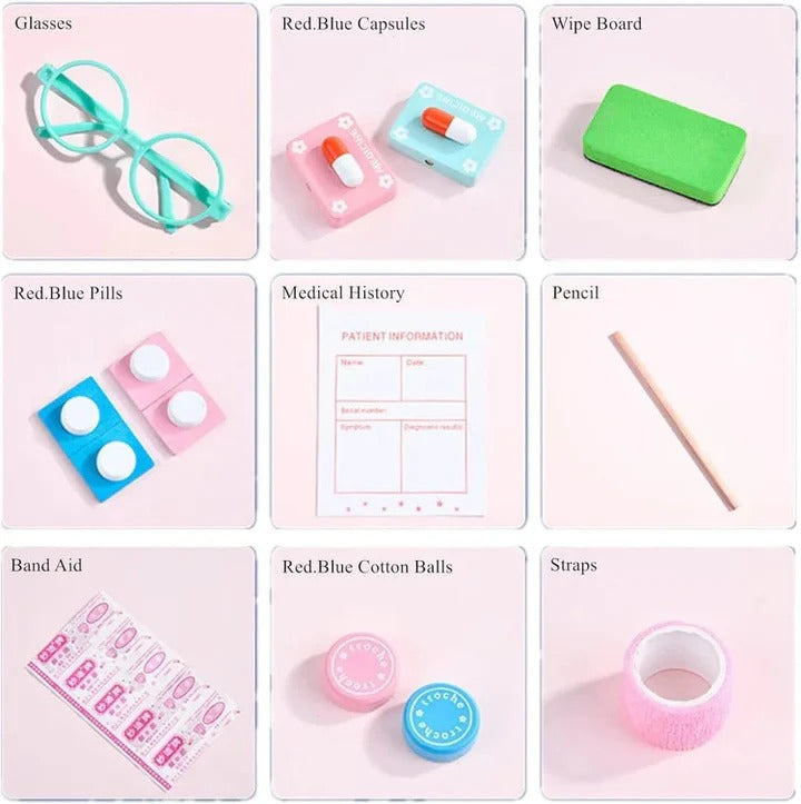 Professional Children’s Dentist Kit and Durable Plastic Medical Tools