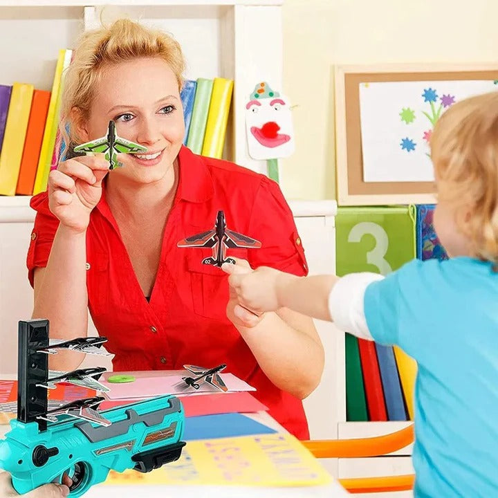 SkyGlider Plane Launcher and One-Click Ejection Aircraft Toy