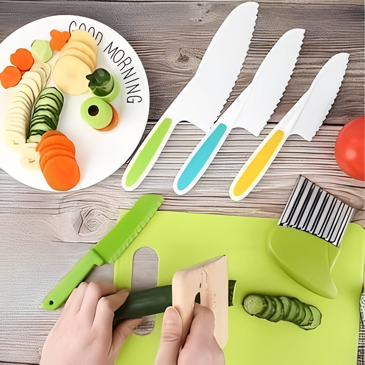 Beginner Kids Kitchen Tool Kit and 13-Piece Culinary Starter Set