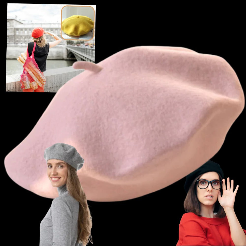 Classic Women’s Woollen Beret and Lightweight Breathable Winter Hat