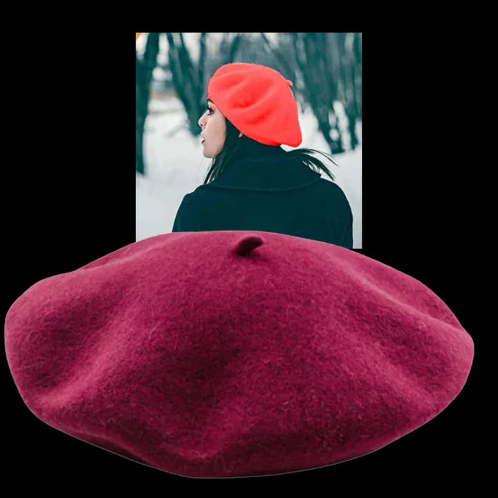 Classic Women’s Woollen Beret and Lightweight Breathable Winter Hat