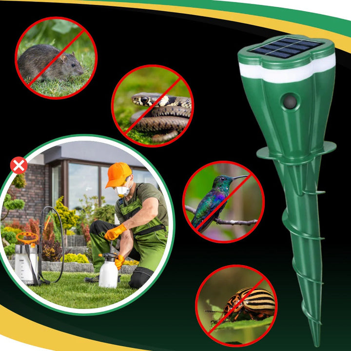 Solar Powered Groundhog Repellent