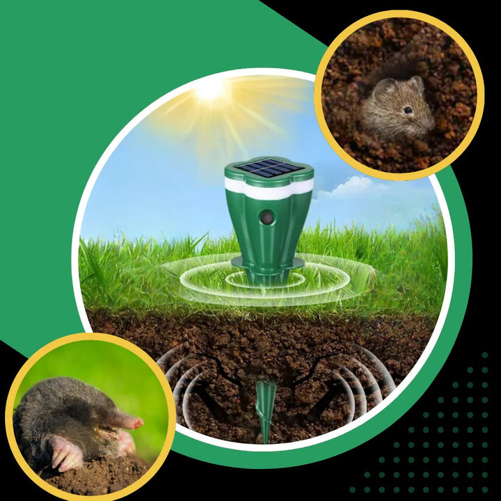 Solar Powered Groundhog Repellent