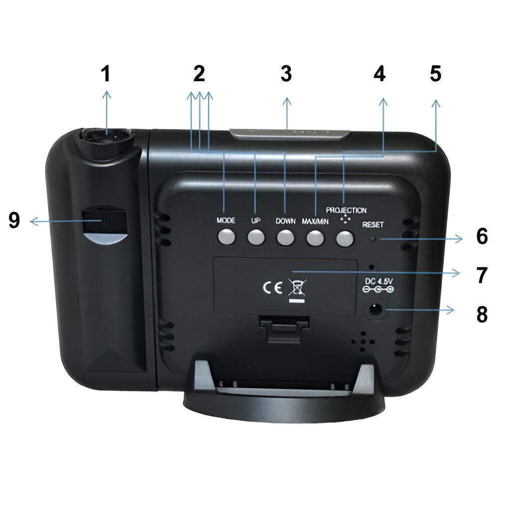 Premium Projection Clock and Snooze Function