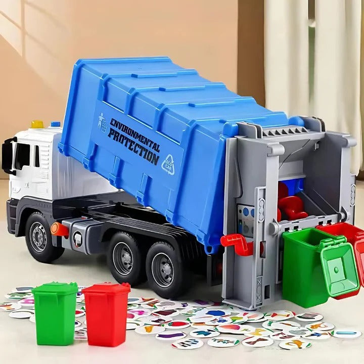Garbage Truck Toy with Interactive Features