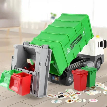 Garbage Truck Toy with Interactive Features