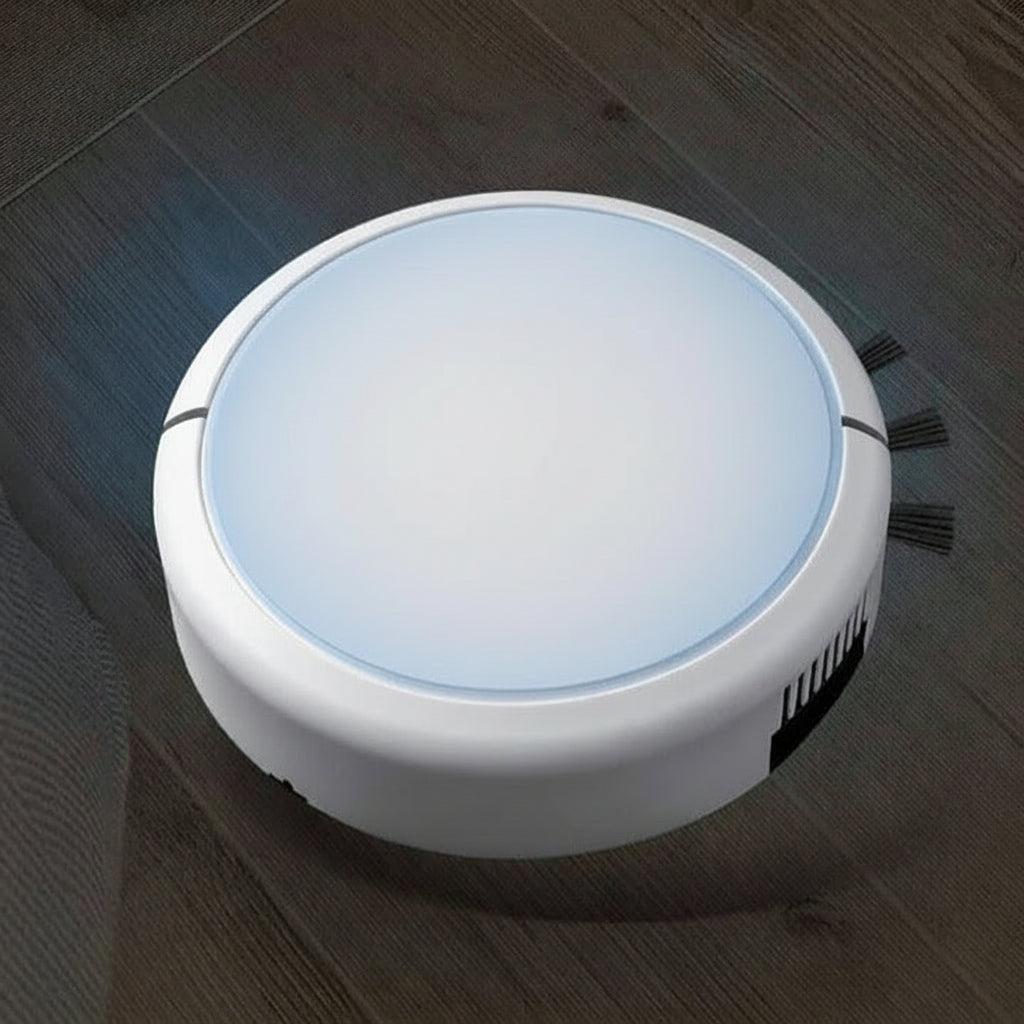 Slim Robot Vacuum Cleaner, 90 Min Runtime Automatic Floor Sweeper with Smart Sensors