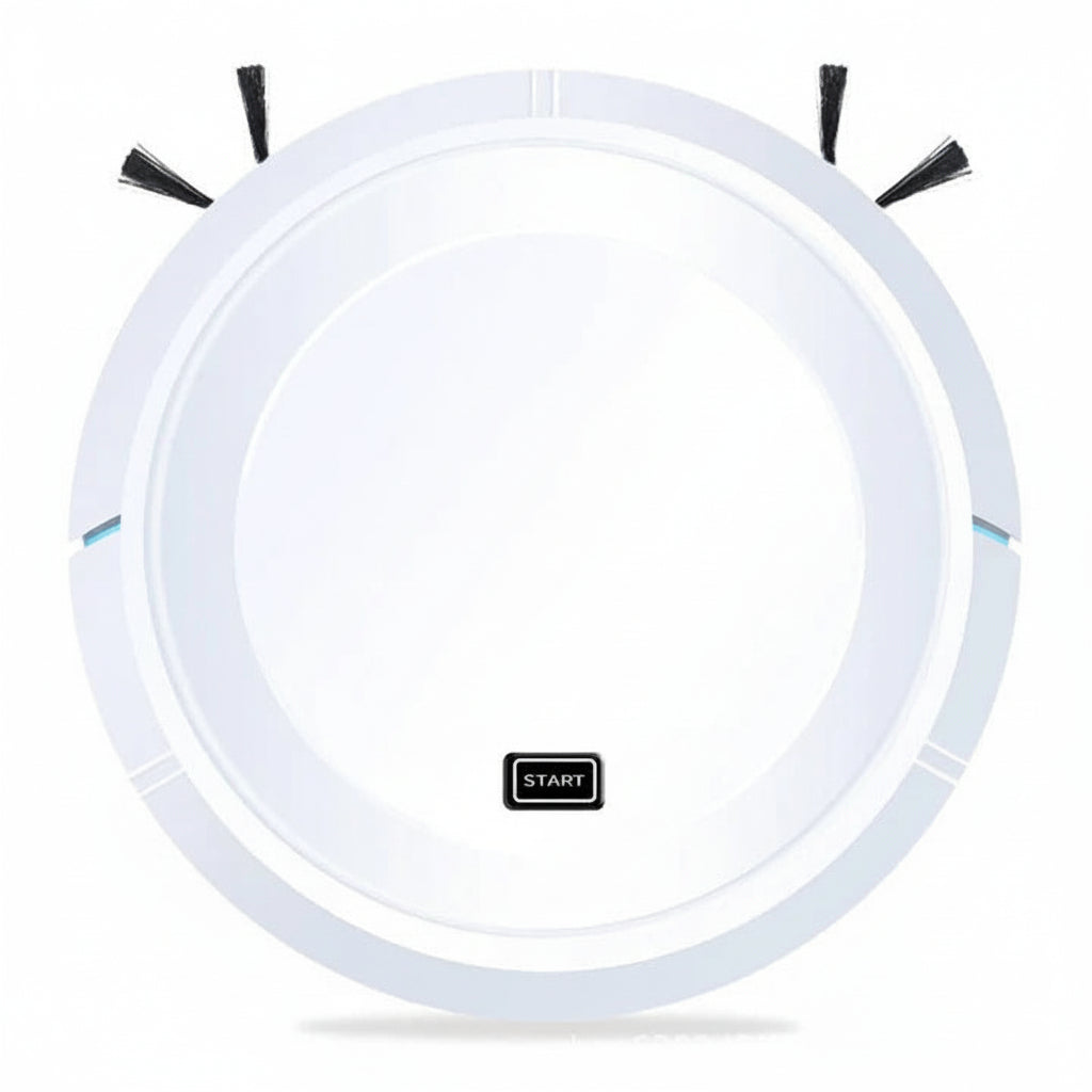 Slim Robot Vacuum Cleaner, 90 Min Runtime Automatic Floor Sweeper with Smart Sensors