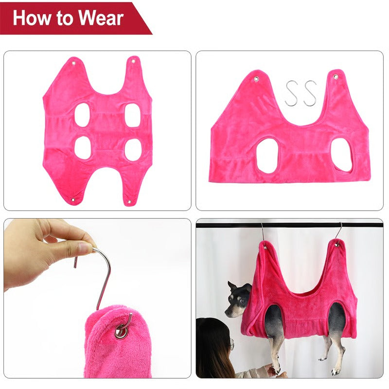 Pet Grooming Hammock, Comfortable Dog Hammock for Nail Trimming, Washing, and Easy Grooming