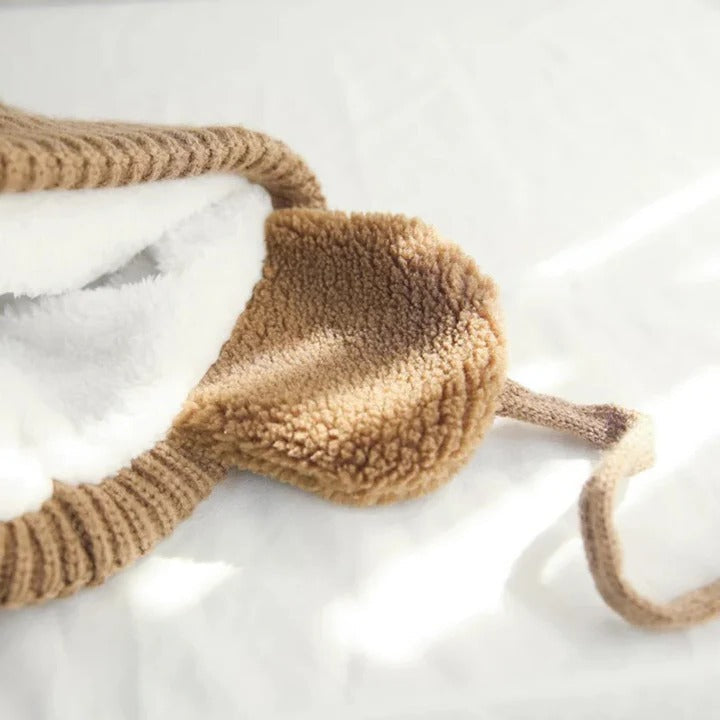 The Warm Kids Knit Beanie Winter Hat with Earflaps