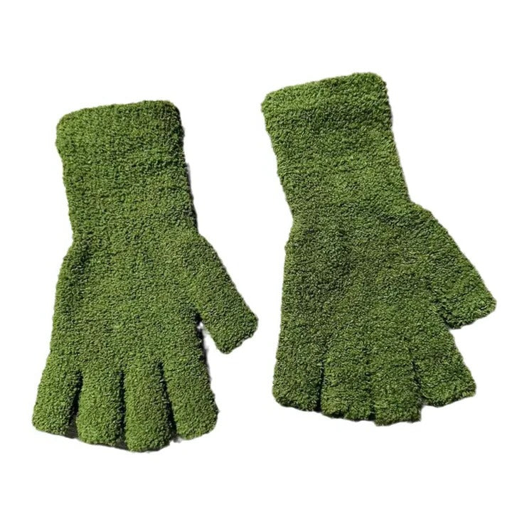 The Cozy Winter Comfort Knit Half Finger Gloves