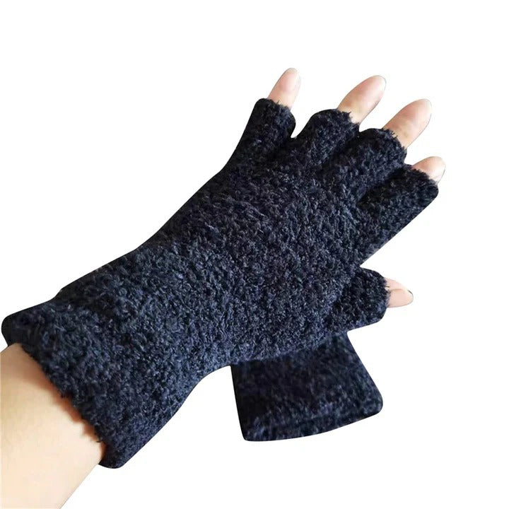 The Cozy Winter Comfort Knit Half Finger Gloves