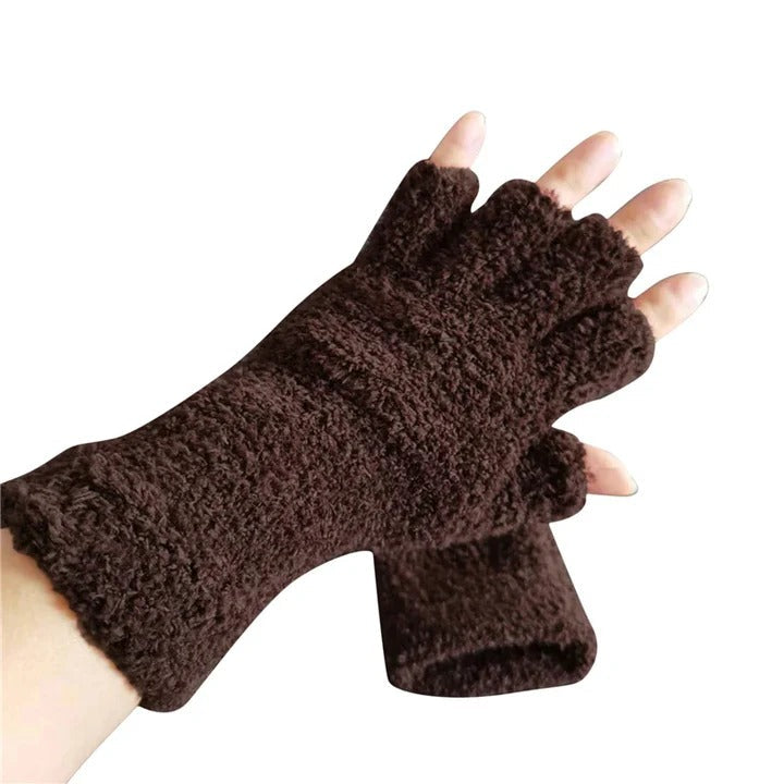 The Cozy Winter Comfort Knit Half Finger Gloves