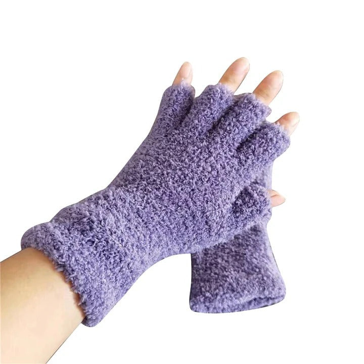 The Cozy Winter Comfort Knit Half Finger Gloves