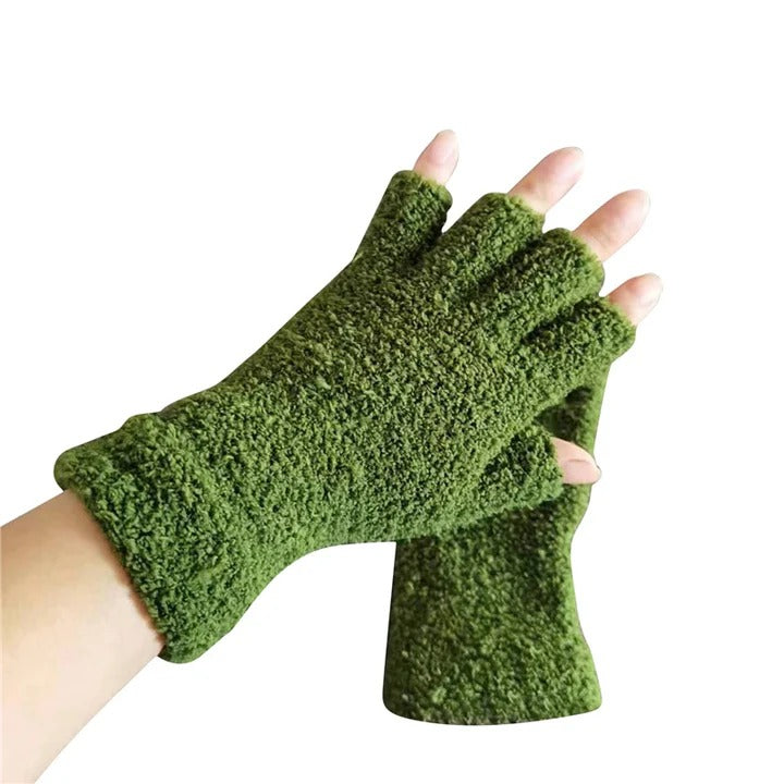 The Cozy Winter Comfort Knit Half Finger Gloves