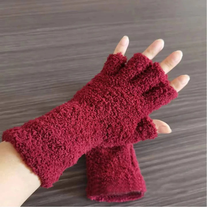 The Cozy Winter Comfort Knit Half Finger Gloves