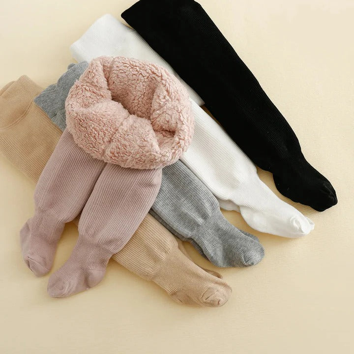 Premium Kids Winter Fleece Lined Leggings and Opaque Heavyweight Tights