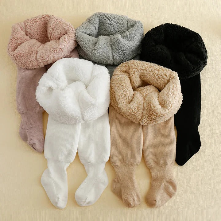 Premium Kids Winter Fleece Lined Leggings and Opaque Heavyweight Tights