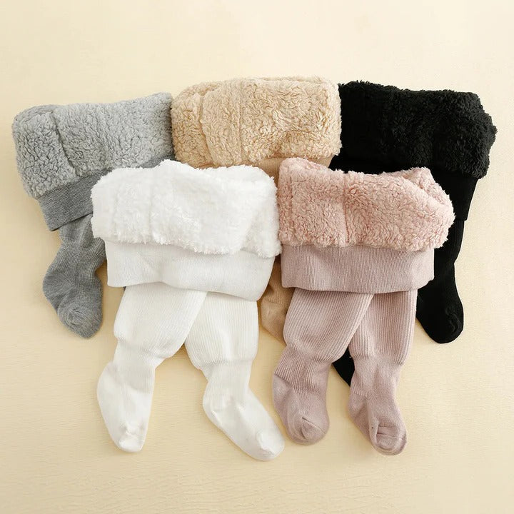 Premium Kids Winter Fleece Lined Leggings and Opaque Heavyweight Tights
