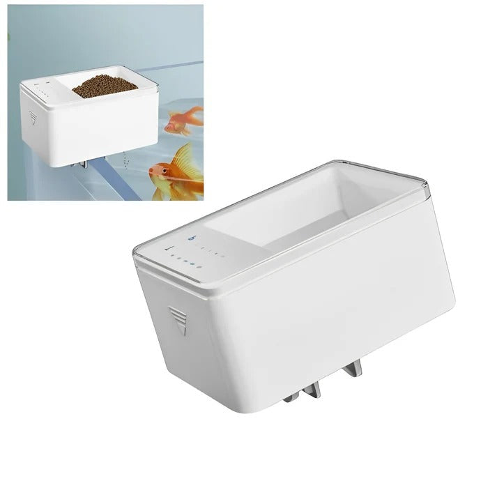LED Aquarium Fish Tank 17.5 oz Automatic Fish Feeder With Timer
