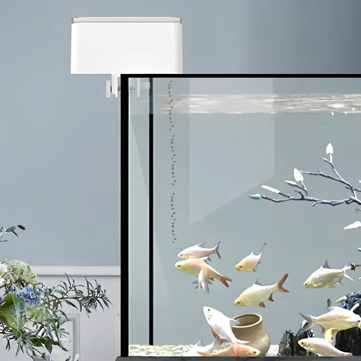 LED Aquarium Fish Tank 17.5 oz Automatic Fish Feeder With Timer