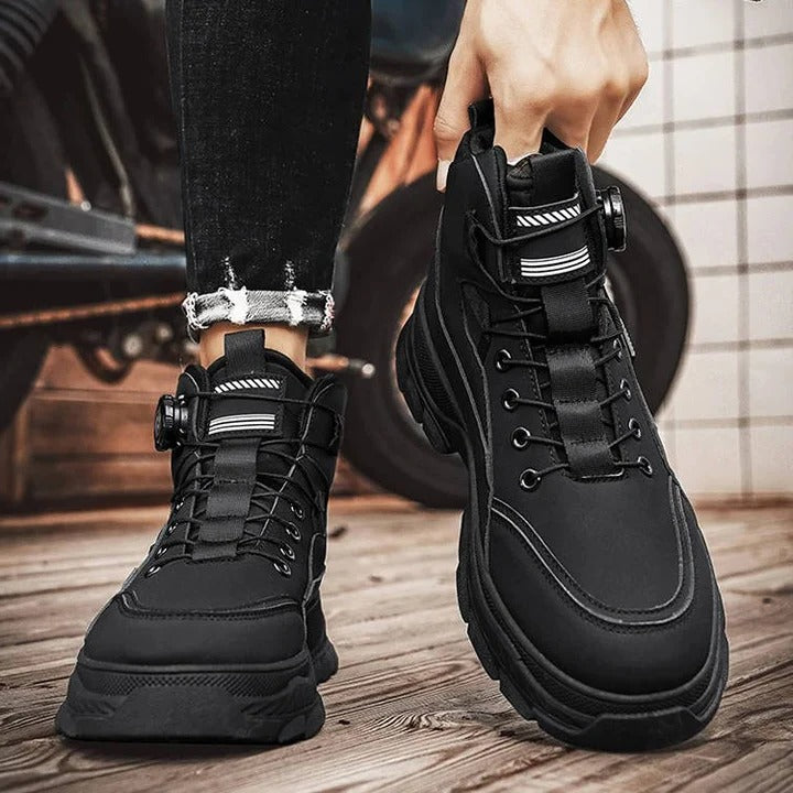 Reinforced All Terrain Footwear for Men with Thick Soles and Enhanced Protection