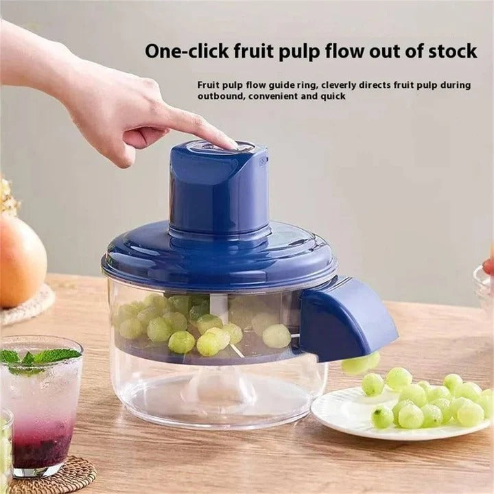 Automatic Kitchen Slicing Tool for Produce with Stainless Steel Blades and Rapid Peeling