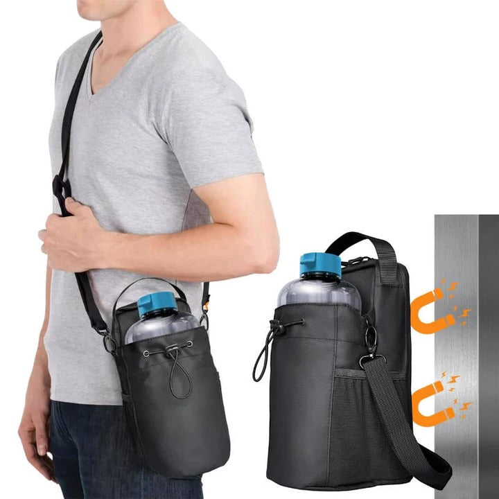 Compact Athletic Duffel Bag with Magnetic Closure and Multi Use Compartments