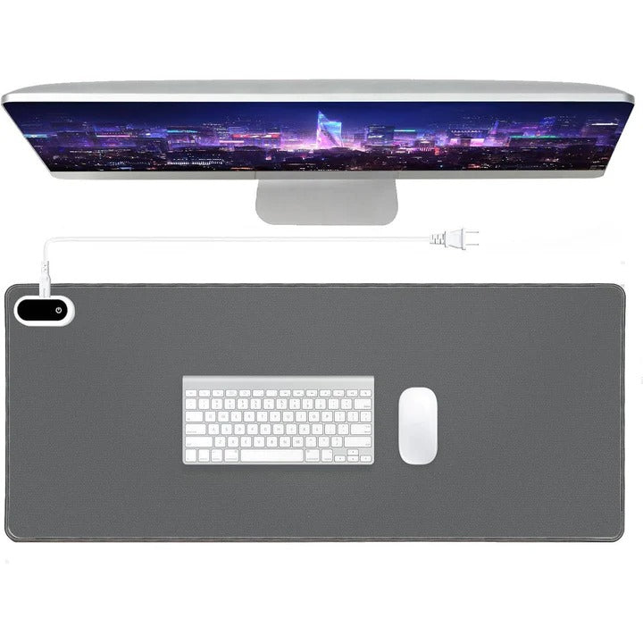 Thermal Desktop Warming Surface with Integrated Heating and Extended Coverage