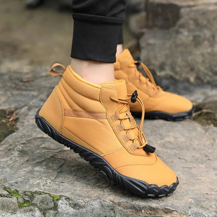 Waterproof and Snowproof Winter Barefoot Shoes with Cosy Fleece plus Natural Foot Movement Design