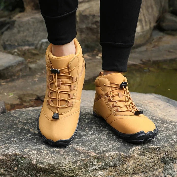 Waterproof and Snowproof Winter Barefoot Shoes with Cosy Fleece plus Natural Foot Movement Design