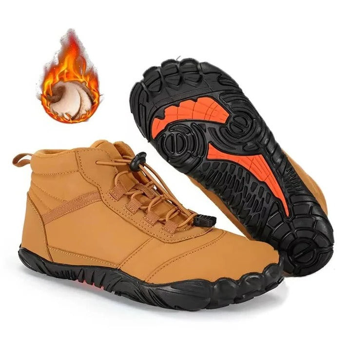 Waterproof and Snowproof Winter Barefoot Shoes with Cosy Fleece plus Natural Foot Movement Design