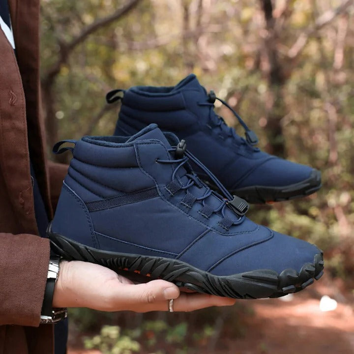 Waterproof and Snowproof Winter Barefoot Shoes with Cosy Fleece plus Natural Foot Movement Design