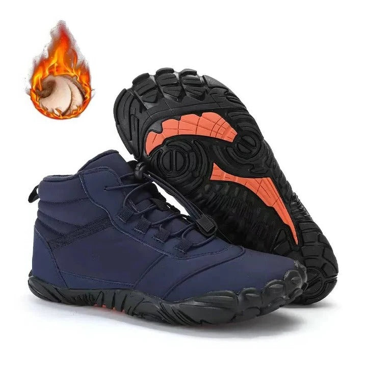 Waterproof and Snowproof Winter Barefoot Shoes with Cosy Fleece plus Natural Foot Movement Design