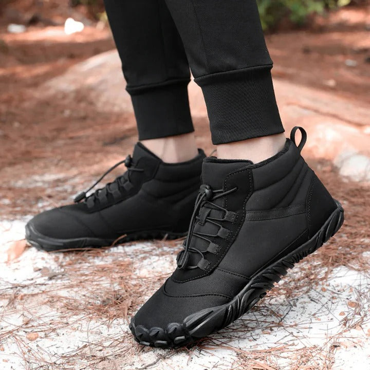 Waterproof and Snowproof Winter Barefoot Shoes with Cosy Fleece plus Natural Foot Movement Design