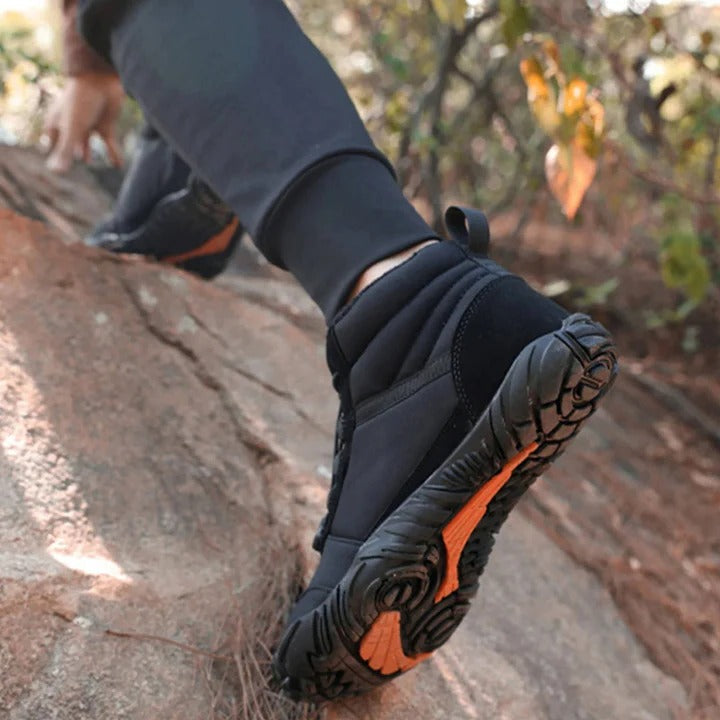 Waterproof and Snowproof Winter Barefoot Shoes with Cosy Fleece plus Natural Foot Movement Design