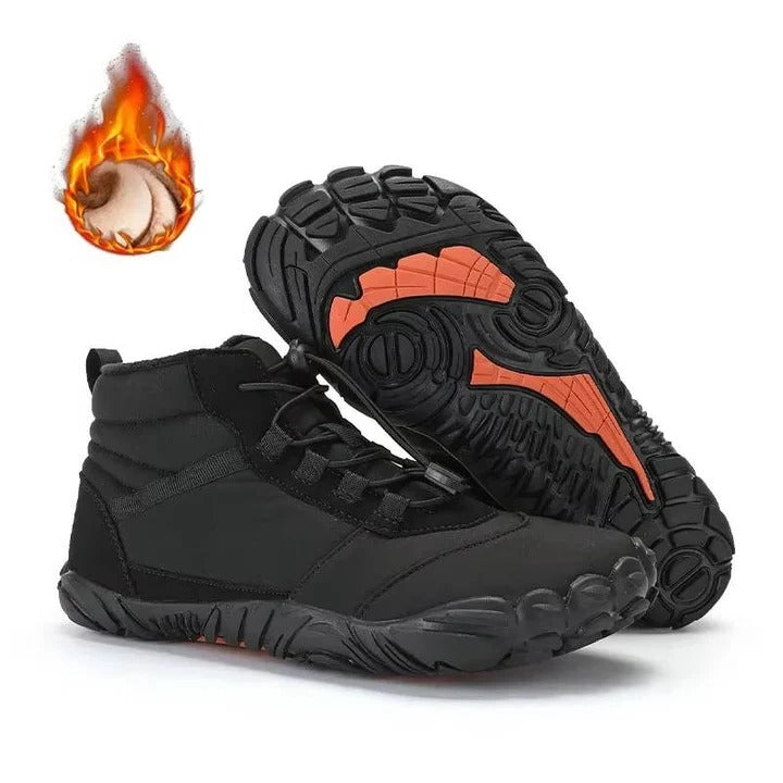 Waterproof and Snowproof Winter Barefoot Shoes with Cosy Fleece plus Natural Foot Movement Design