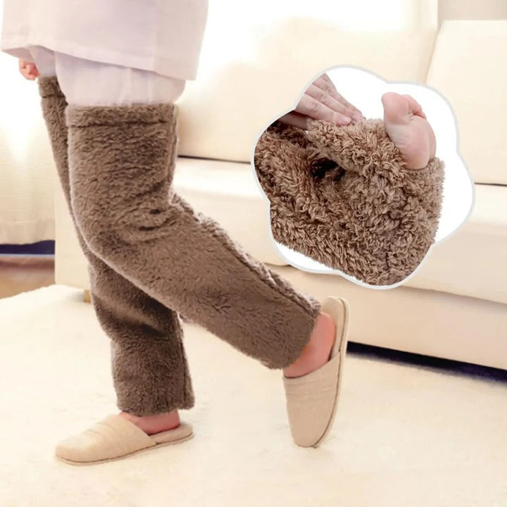 Thermal Extra Long Fuzzy Thigh High Warm Socks with Insulated Fabric and Cozy Comfort
