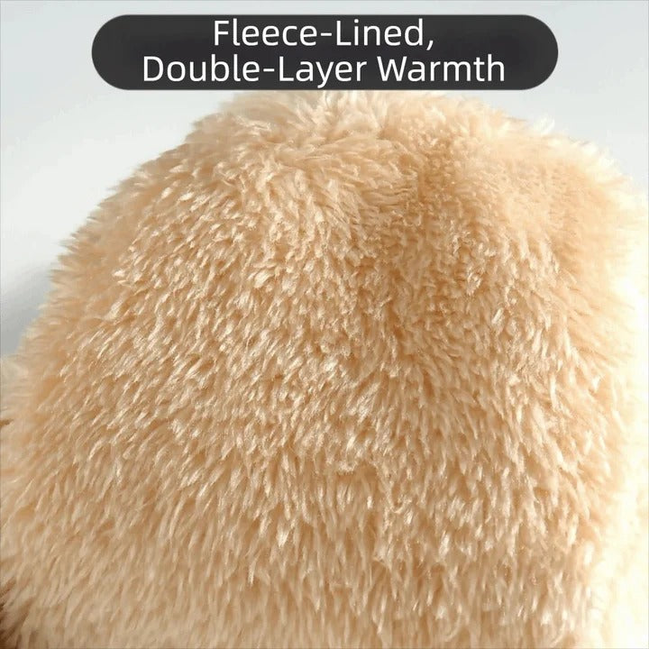 Dual Thermal Barrier Double Layer Fleece Lined Winter Mittens