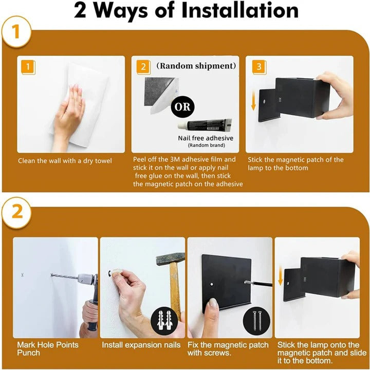 Interior Mounted Ambient Fixture and Indoor Wall Light with Motion Sensor and Remote Control