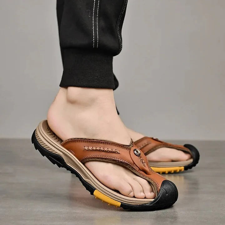 Ultra-Lite Thong Sandal and Water Resistant and Lightweight Toe Flip Flops for Men