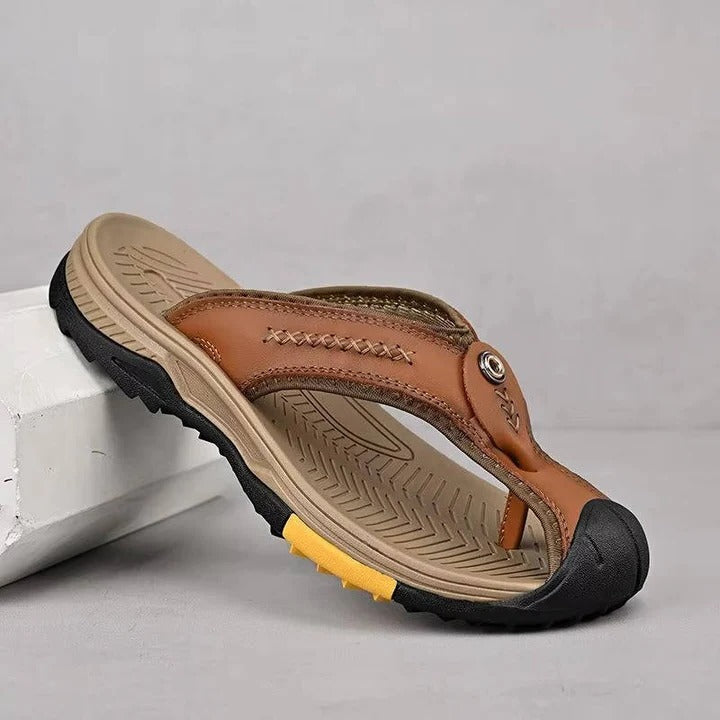 Ultra-Lite Thong Sandal and Water Resistant and Lightweight Toe Flip Flops for Men