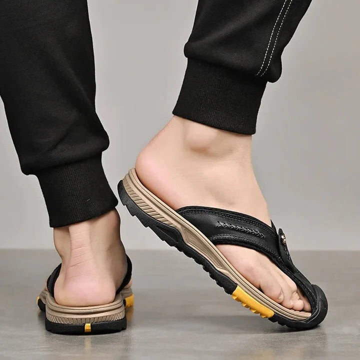 Ultra-Lite Thong Sandal and Water Resistant and Lightweight Toe Flip Flops for Men