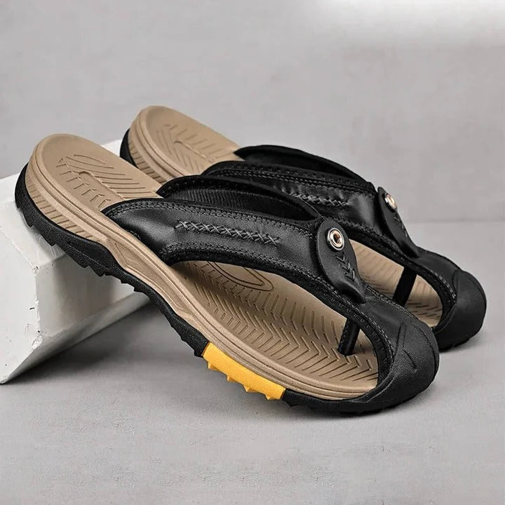Ultra-Lite Thong Sandal and Water Resistant and Lightweight Toe Flip Flops for Men