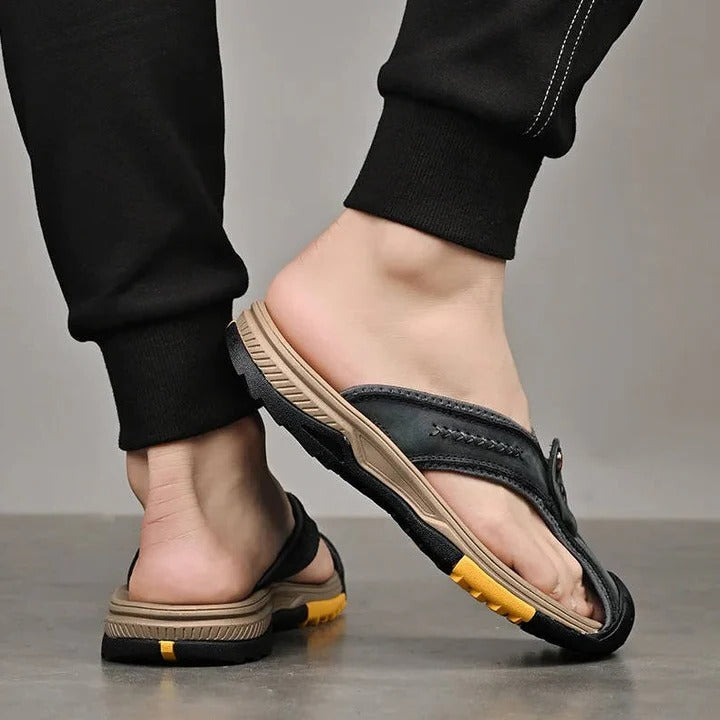 Ultra-Lite Thong Sandal and Water Resistant and Lightweight Toe Flip Flops for Men